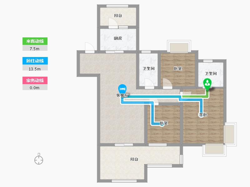 云南省-保山市-保山吾悦广场-96.57-户型库-动静线