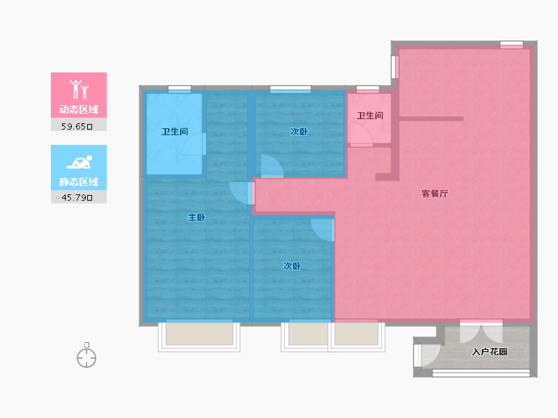 广东省-广州市-招商雍景湾-101.00-户型库-动静分区