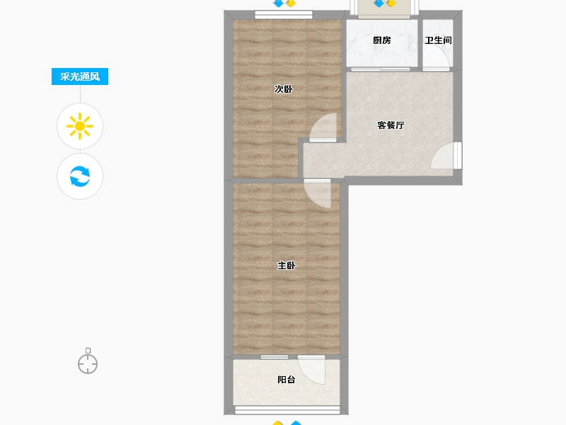 甘肃省-兰州市-五建西固小区-47.48-户型库-采光通风