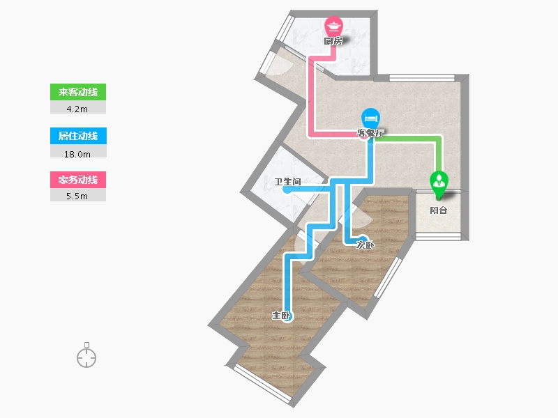 山东省-青岛市-宜昌馨苑-51.16-户型库-动静线