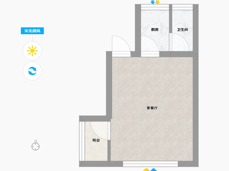 广东省-广州市-新兴白云花园-21.40-户型库-采光通风