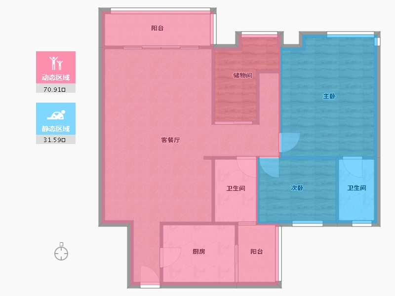 广东省-肇庆市-尚东康城-90.00-户型库-动静分区