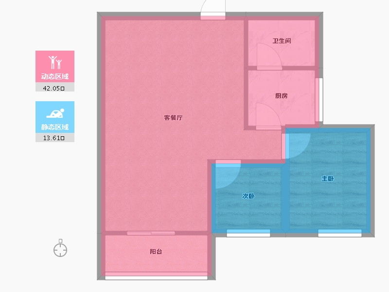 广东省-广州市-新兴白云花园-49.56-户型库-动静分区