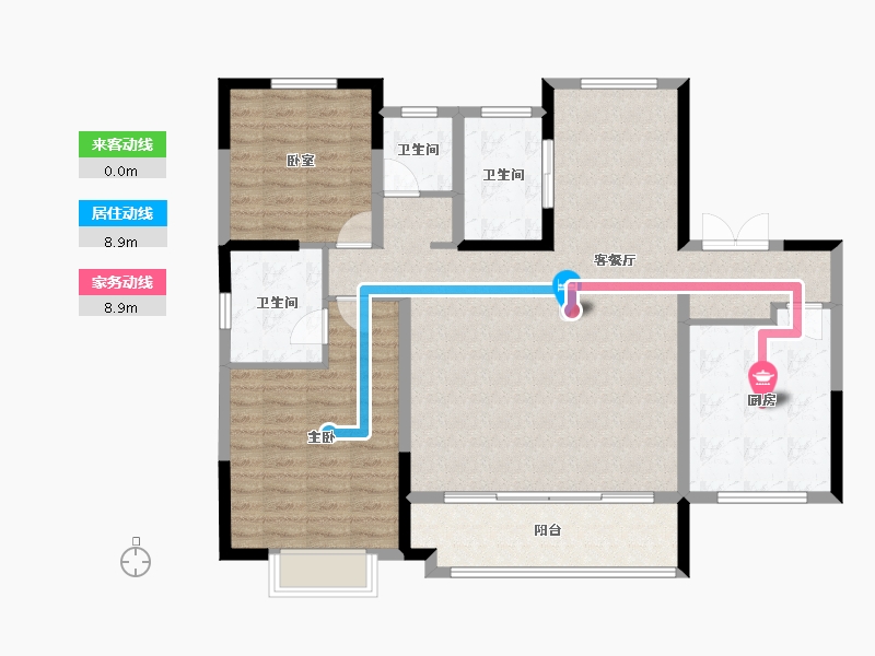 山东省-临沂市-凤凰水城-113.82-户型库-动静线