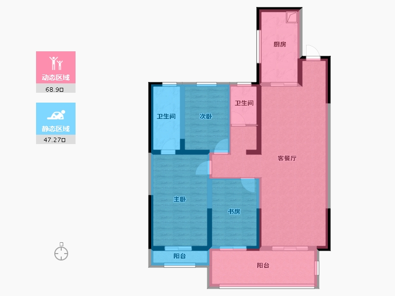 河南省-周口市-万基城-103.20-户型库-动静分区