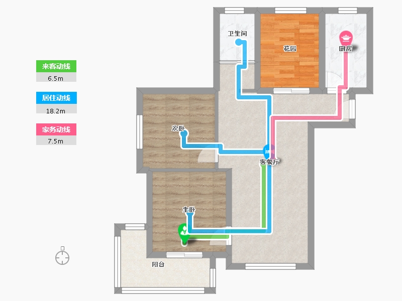 河北省-廊坊市-路劲阳光城-68.81-户型库-动静线