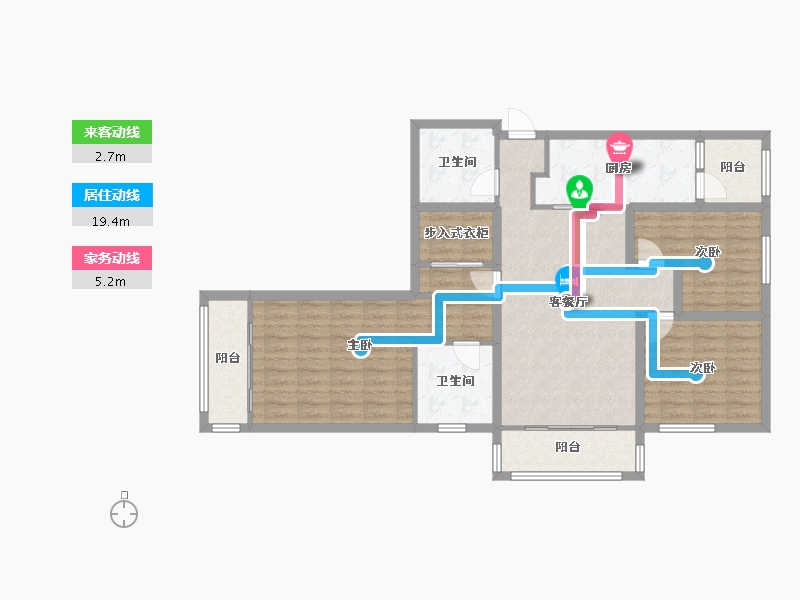 甘肃省-兰州市-重邦康城小区-106.59-户型库-动静线