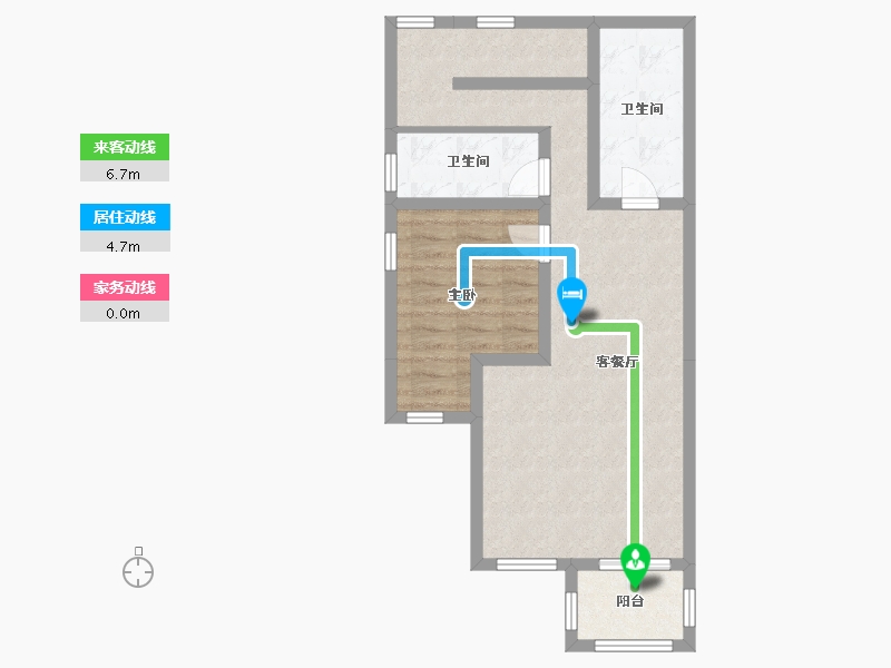 河北省-廊坊市-路劲阳光城-61.96-户型库-动静线