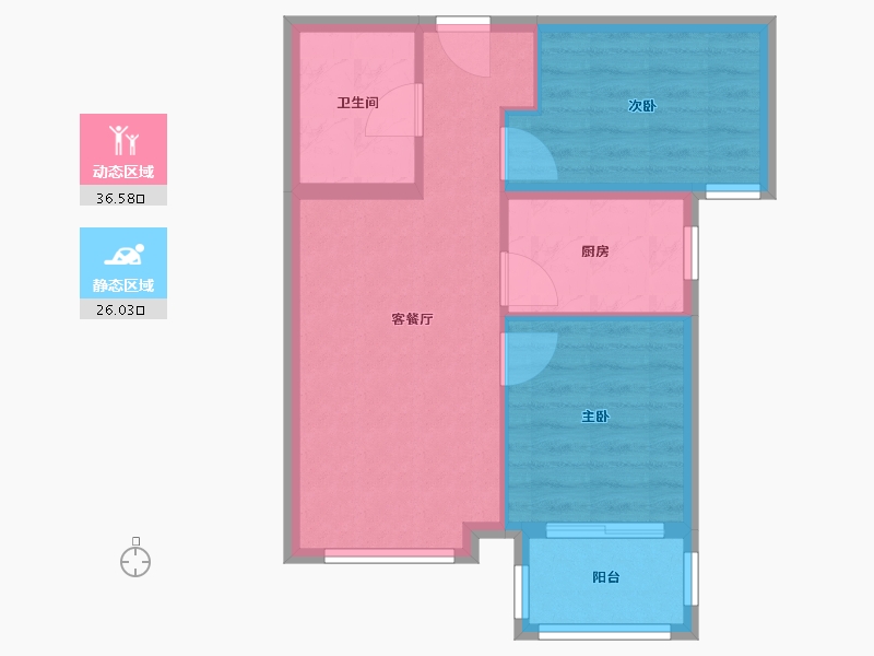 河北省-廊坊市-路劲阳光城-56.00-户型库-动静分区