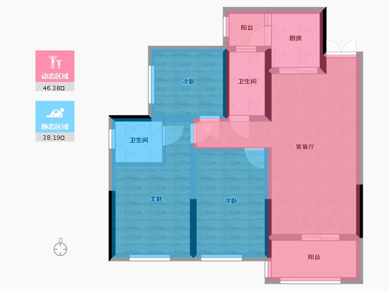 四川省-攀枝花市-华芝浅水湾-77.88-户型库-动静分区