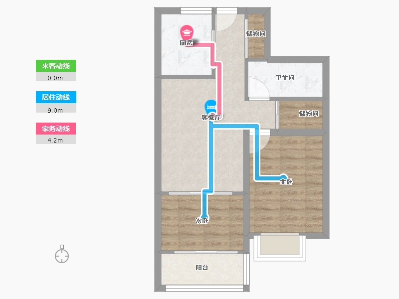 山东省-青岛市-西海景苑-51.31-户型库-动静线