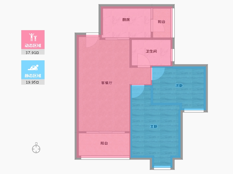 广东省-广州市-云水雅苑-52.00-户型库-动静分区