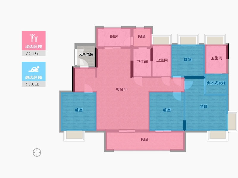 广东省-广州市-天马丽苑-122.00-户型库-动静分区