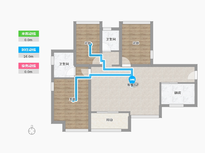 广东省-东莞市-南部湾万科城-81.55-户型库-动静线