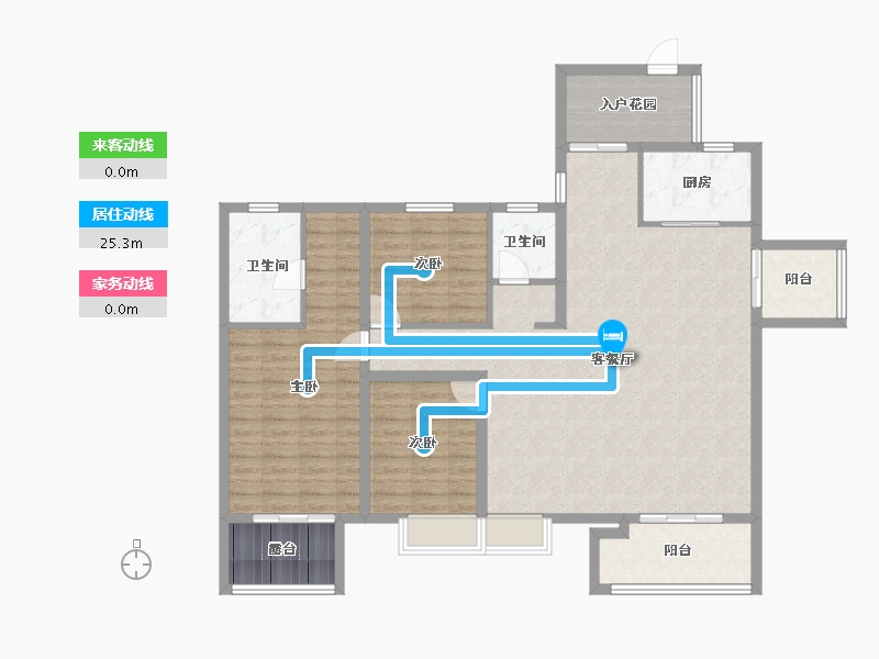 广东省-广州市-招商雍景湾-130.99-户型库-动静线