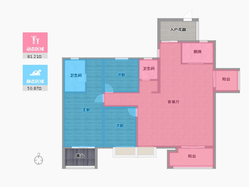 广东省-广州市-招商雍景湾-130.99-户型库-动静分区