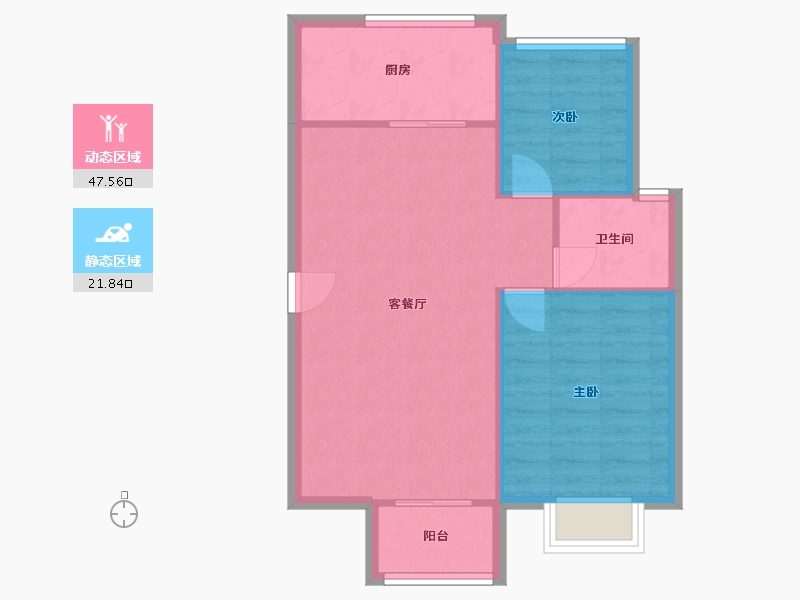 山东省-青岛市-光大海韵丽都-63.49-户型库-动静分区