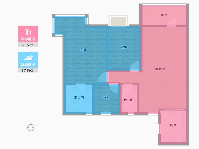 广东省-广州市-新都盛世名门-72.11-户型库-动静分区