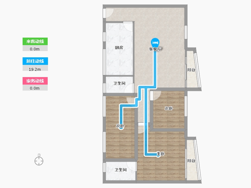 广东省-广州市-芳村花园-90.93-户型库-动静线