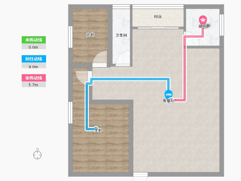 广东省-广州市-南洲名苑-69.17-户型库-动静线