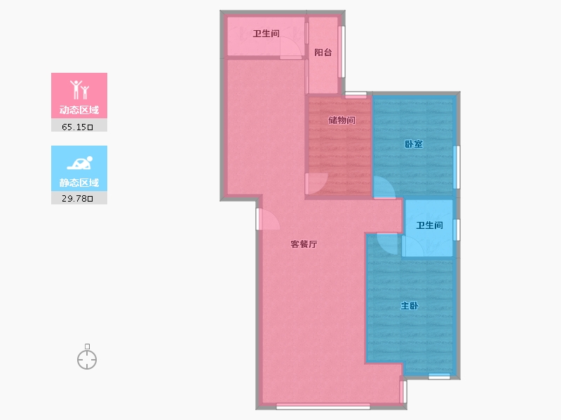 广东省-佛山市-碧翠豪城-86.72-户型库-动静分区