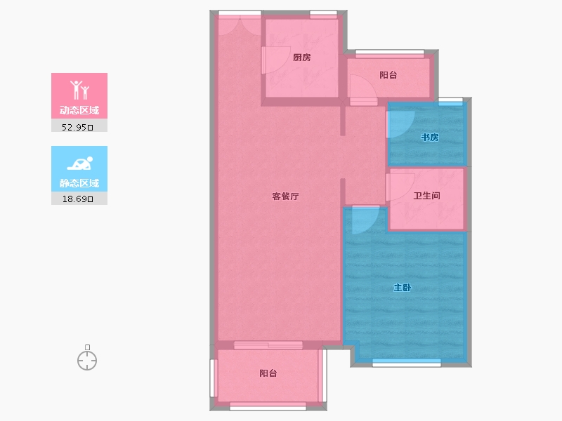 河北省-廊坊市-路劲阳光城-64.30-户型库-动静分区