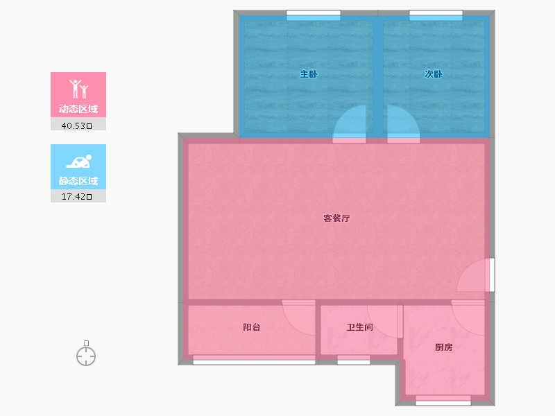 广东省-广州市-金沙洲新社区-51.79-户型库-动静分区