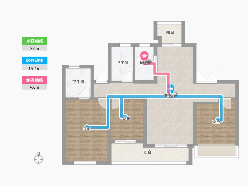 广东省-广州市-招商雍景湾-82.24-户型库-动静线