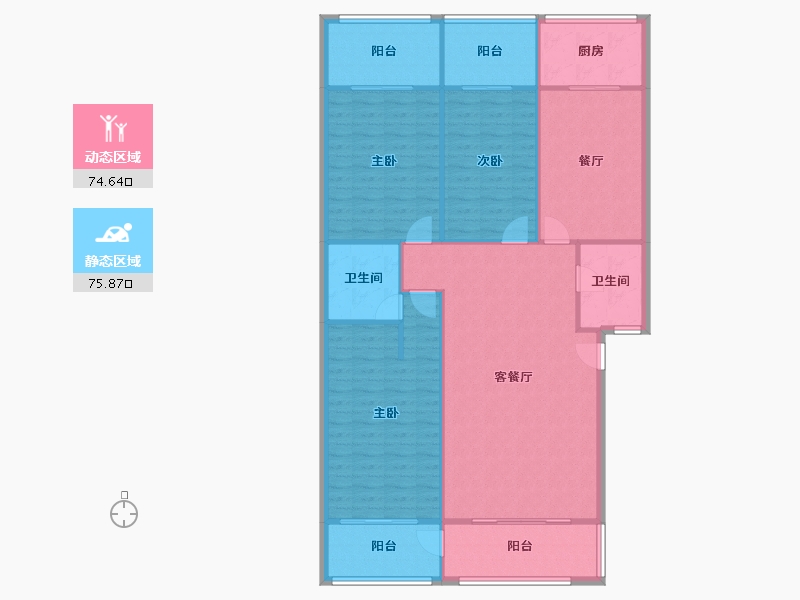 四川省-成都市-金河路69号-145.00-户型库-动静分区