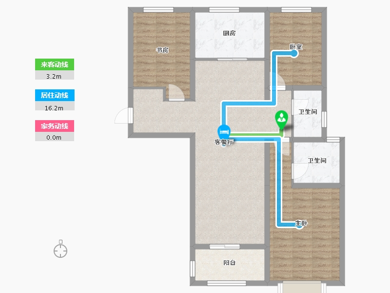 陕西省-西安市-康宁-102.40-户型库-动静线