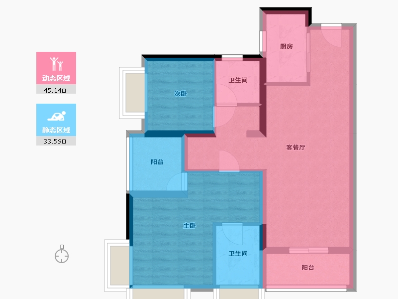 广东省-深圳市-远洋天著-79.20-户型库-动静分区