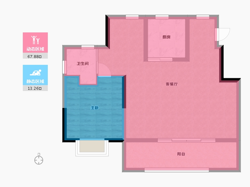 江苏省-南通市-龙游湖壹号-136.21-户型库-动静分区