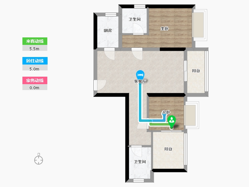 广东省-深圳市-翠园华府-65.62-户型库-动静线