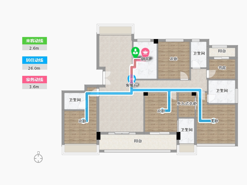 浙江省-嘉兴市-云上里-152.83-户型库-动静线