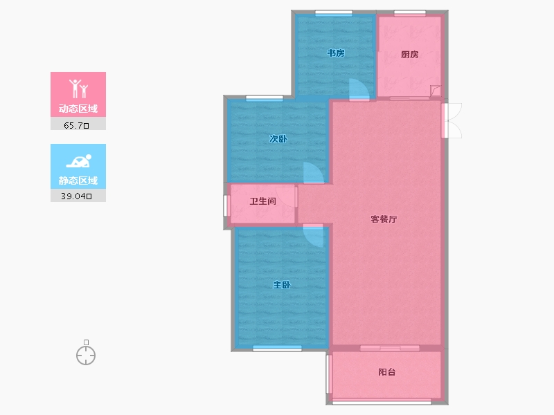 河南省-开封市-鼎立国际城-94.58-户型库-动静分区