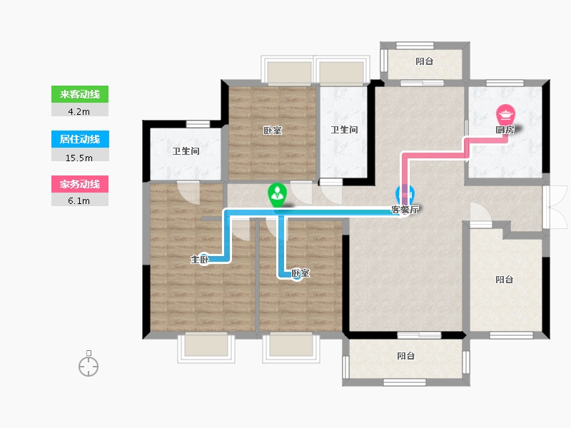 广东省-广州市-麓语熙岸-114.40-户型库-动静线