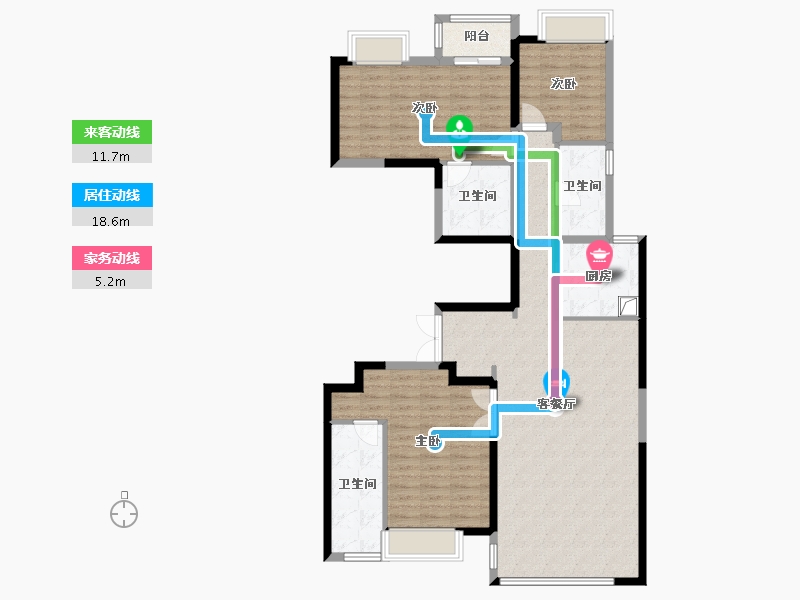 云南省-昆明市-京江隐翠-126.94-户型库-动静线