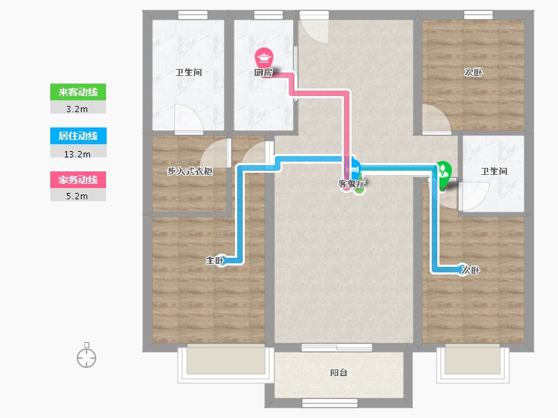 河北省-邢台市-银基悦蓝湾-96.00-户型库-动静线