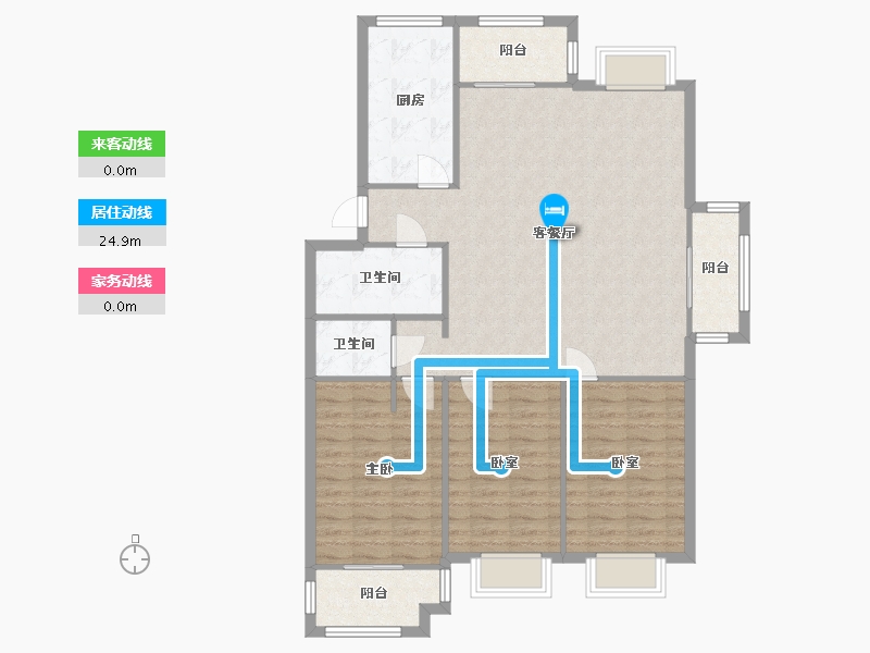 山东省-青岛市-福林苑小区-119.78-户型库-动静线