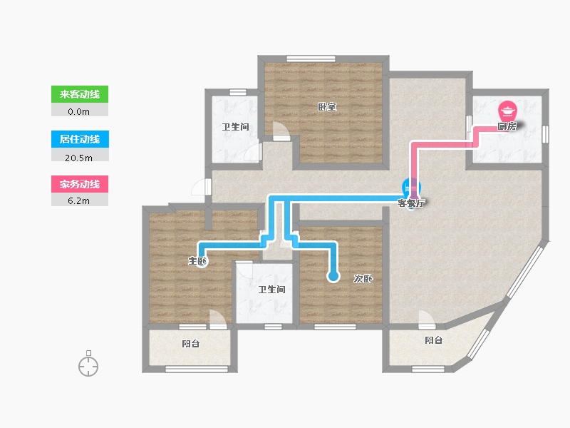 上海-上海市-长滩振东苑-126.00-户型库-动静线