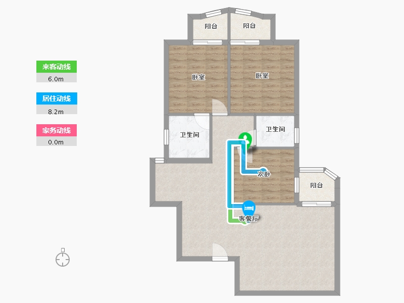 广东省-广州市-华侨城-89.00-户型库-动静线