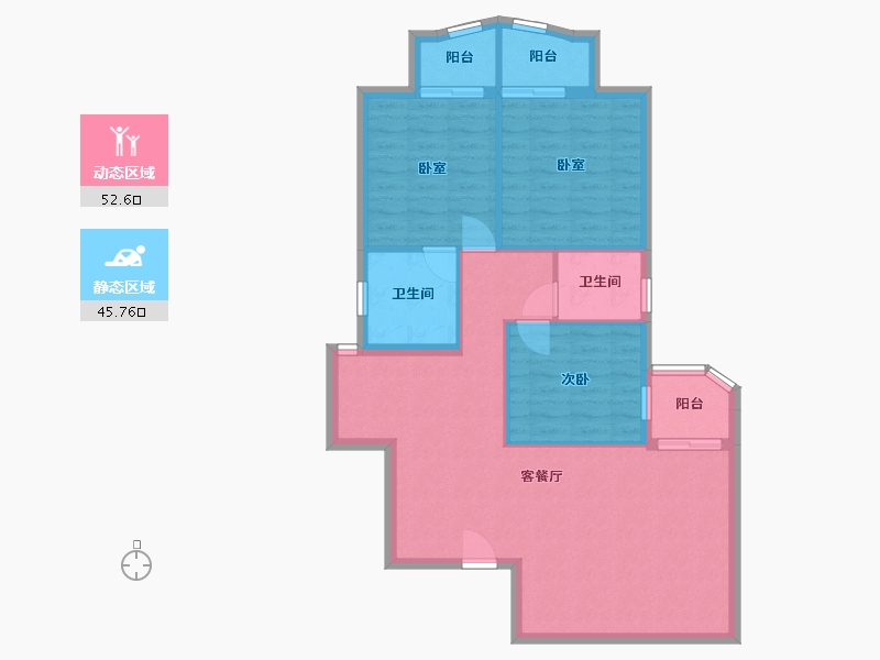 广东省-广州市-华侨城-89.00-户型库-动静分区