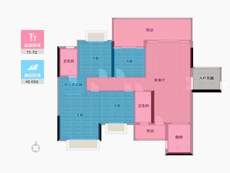 广西壮族自治区-来宾市-裕达天悦城-110.40-户型库-动静分区