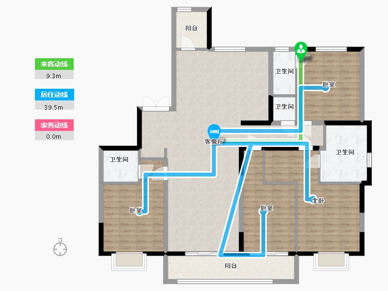 上海-上海市-昭化小区-240.00-户型库-动静线