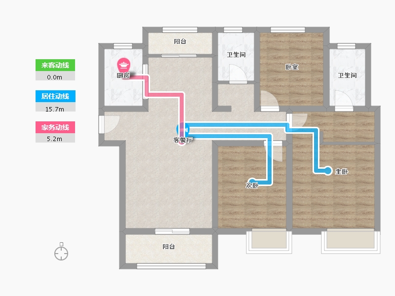 河南省-郑州市-任砦易居城-133.00-户型库-动静线