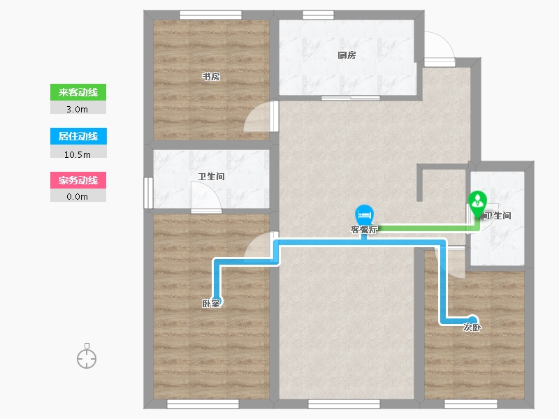 黑龙江省-哈尔滨市-金地峯范-83.17-户型库-动静线