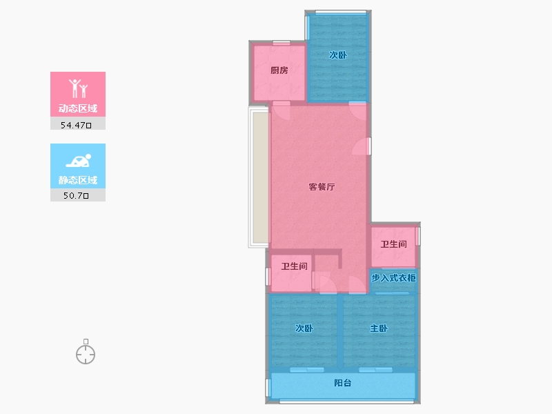 浙江省-杭州市-禹州泊朗廷-94.15-户型库-动静分区