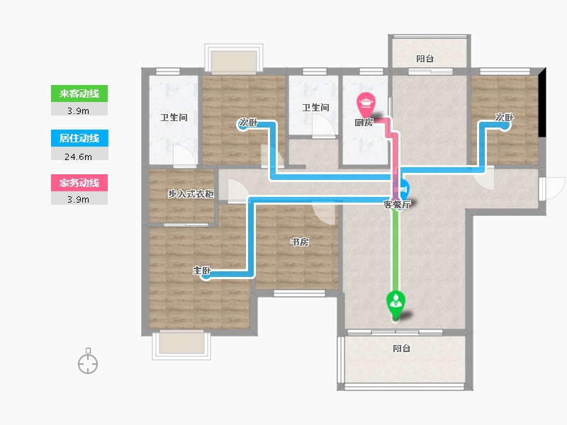 福建省-泉州市-万家滨海湾-114.40-户型库-动静线