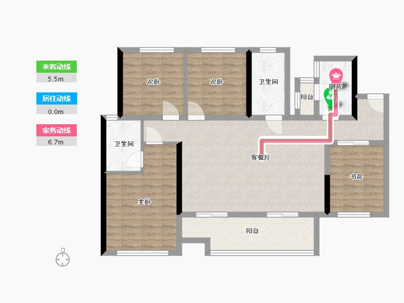 四川省-成都市-爱普公园首府-90.90-户型库-动静线