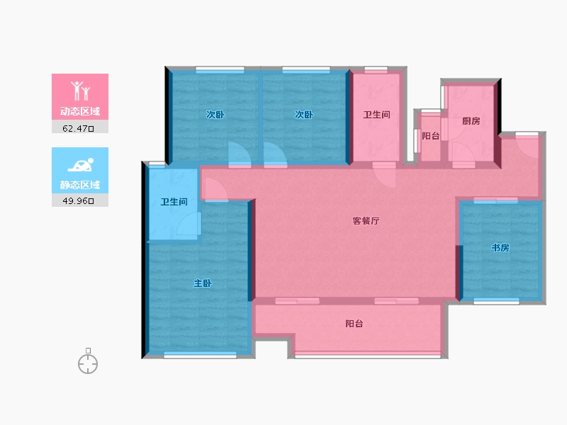 四川省-成都市-爱普公园首府-90.90-户型库-动静分区